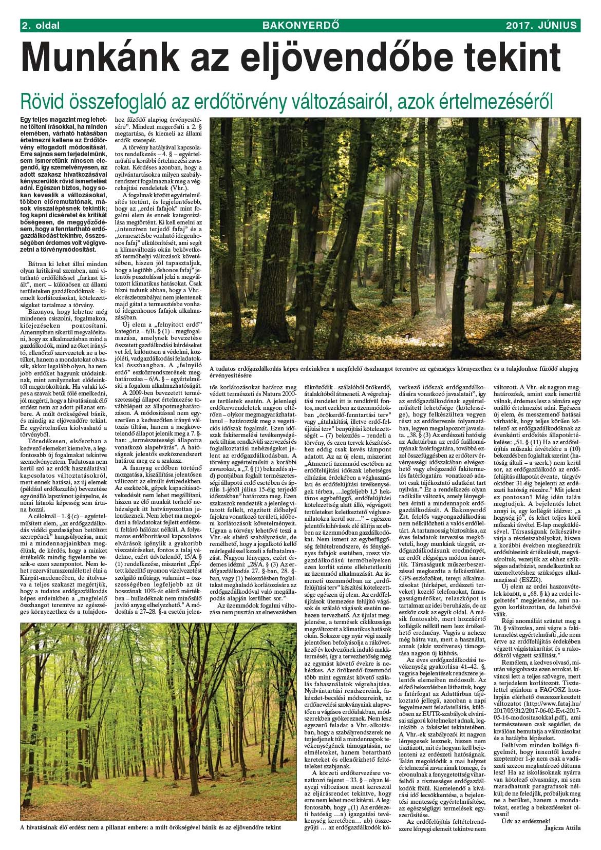 Vállalati újság 2017. június - XLII. évfolyam, 2. szám 2. oldal