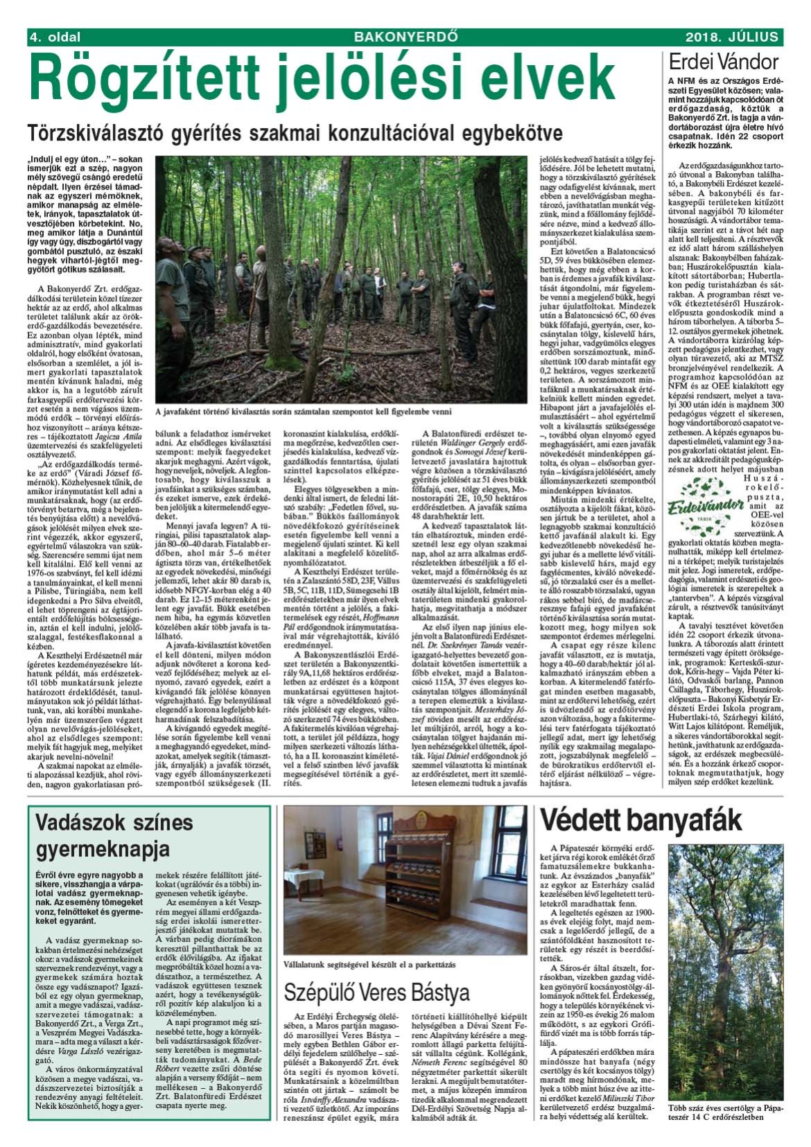 Vállalati újság 2018. július - XLIII. évfolyam, 2. szám 4. oldal