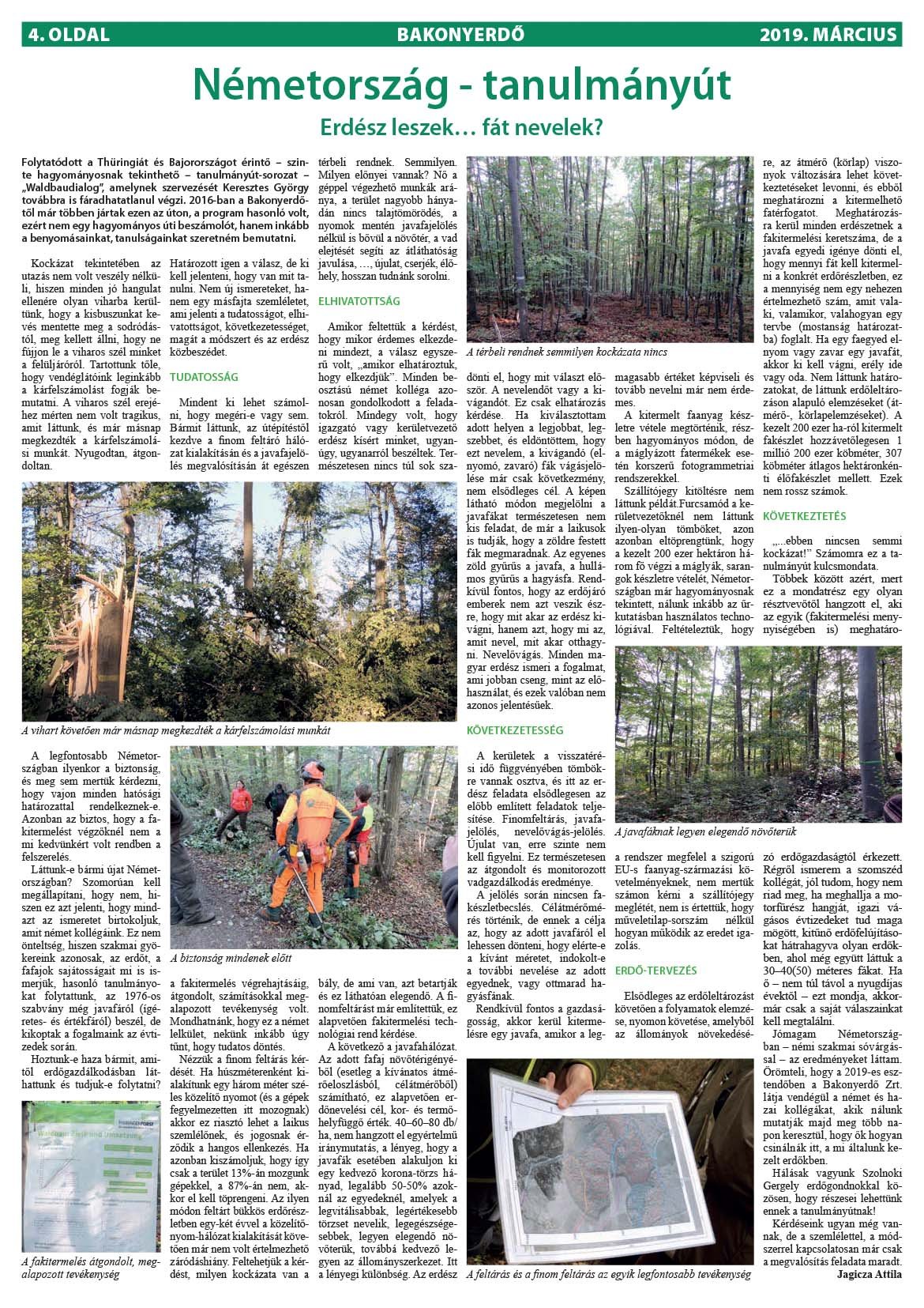 Vállalati újság 2019. március - XLIV. évfolyam, 1. szám 4. oldal