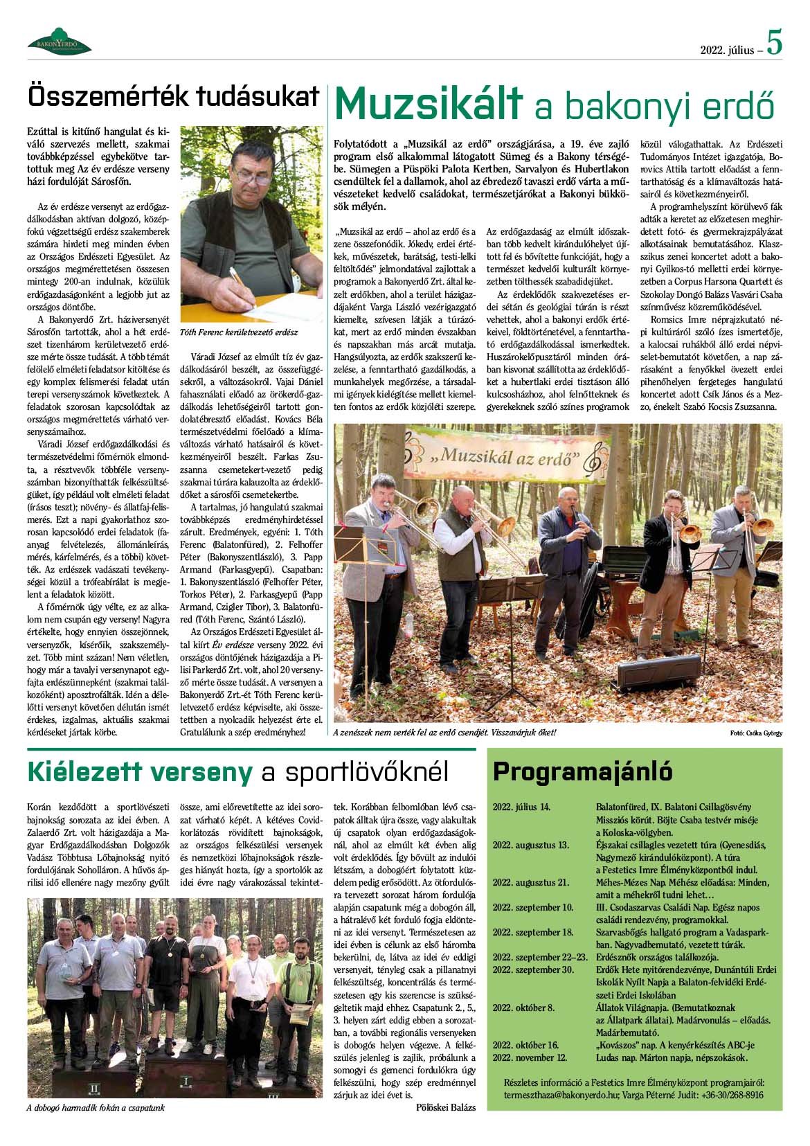 Vállalati újság 2022. július - XLVII. évfolyam, 2. szám 5. oldal