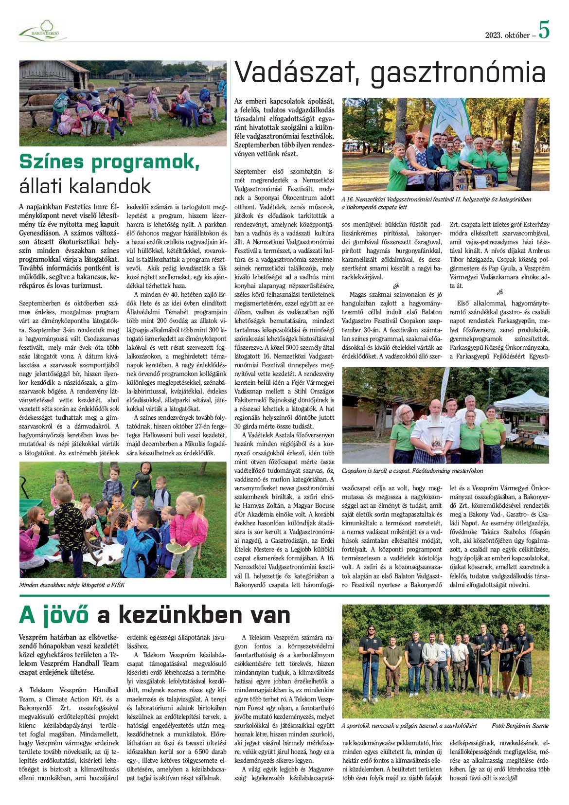 Vállalati újság 2023. október - XLVIII. évfolyam, 3. szám 5. oldal