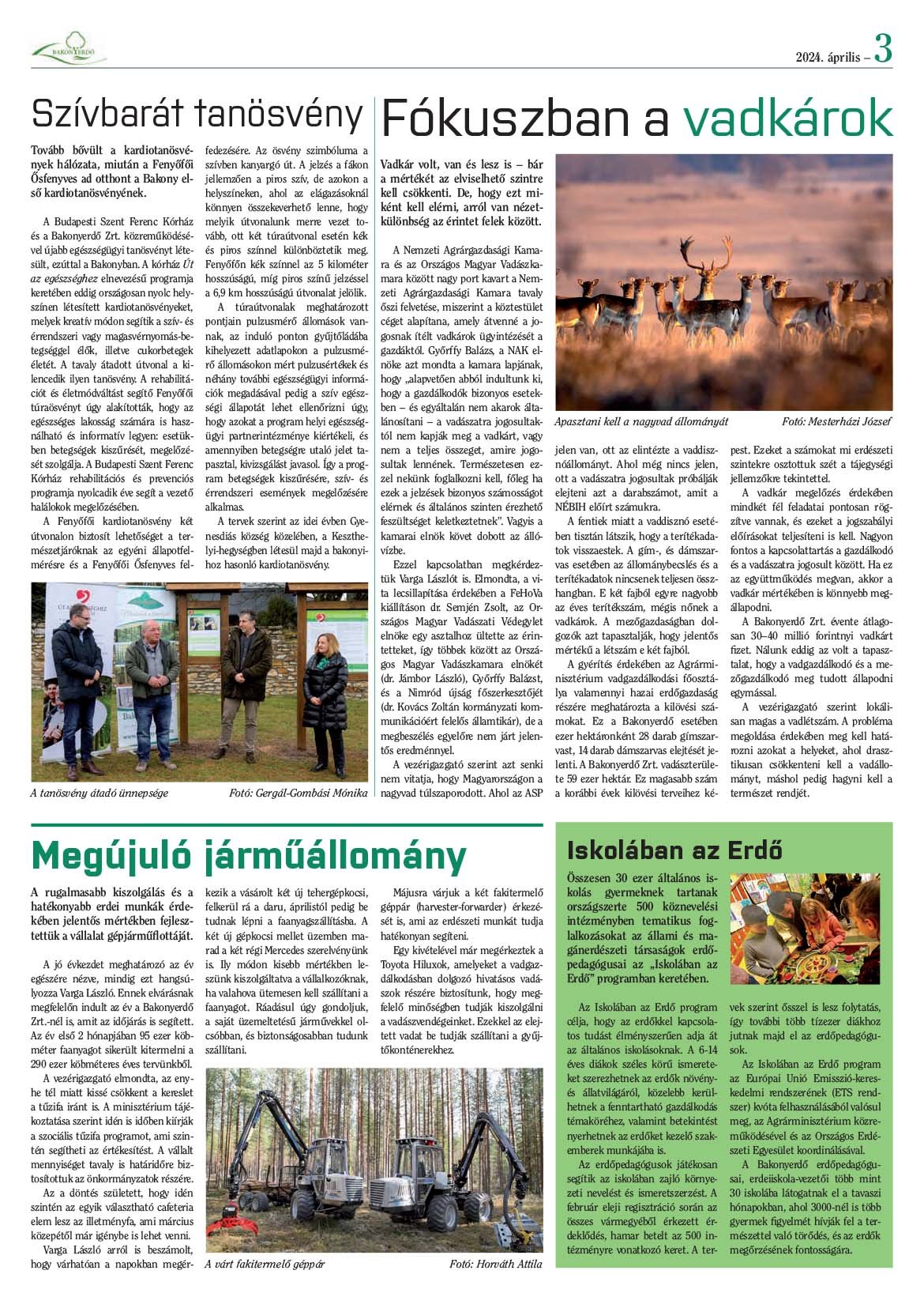 Vállalati újság 2024. április - XLIX. évfolyam, 1. szám 3. oldal