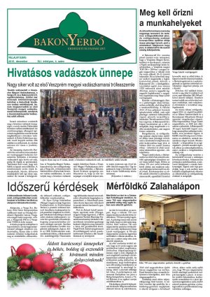 Vállalati újság 2015. december - XLI. évfolyam, 4. szám 1. oldal