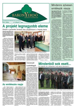 Vállalati újság 2014. október - XL. évfolyam, 3. szám 1. oldal