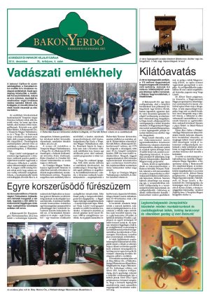 Vállalati újság 2014. december - XL. évfolyam, 4. szám 1. oldal