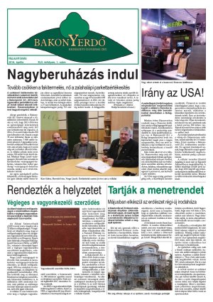 Vállalati újság 2016. április - XLII. évfolyam, 1. szám 1. oldal