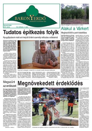 Vállalati újság 2016. június - XLII. évfolyam, 2. szám 1. oldal