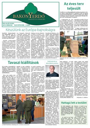 Vállalati újság 2019. március - XLIV. évfolyam, 1. szám 1. oldal