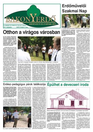 Vállalati újság 2011. szeptember - XXXVII. évfolyam, 3. szám 1. oldal