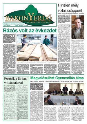 Vállalati újság 2013. március - XXXIX. évfolyam, 1. szám 1. oldal